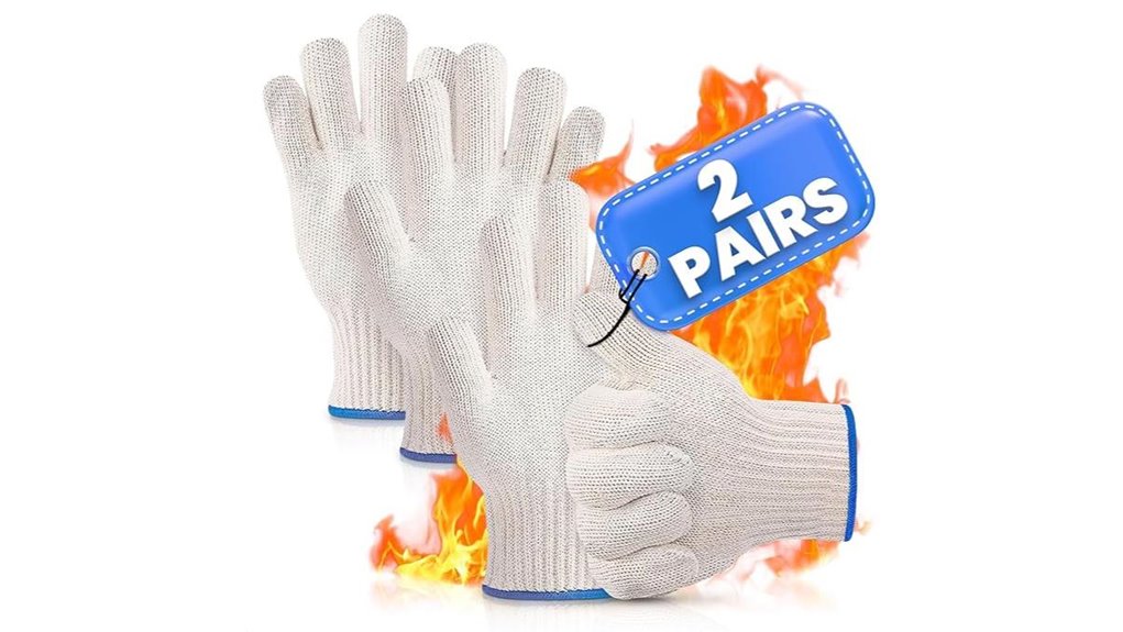heat resistant non slip cooking gloves