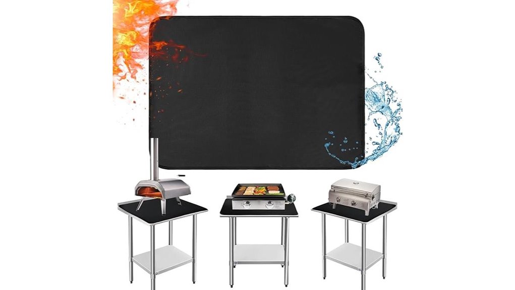 heat resistant outdoor grill mats