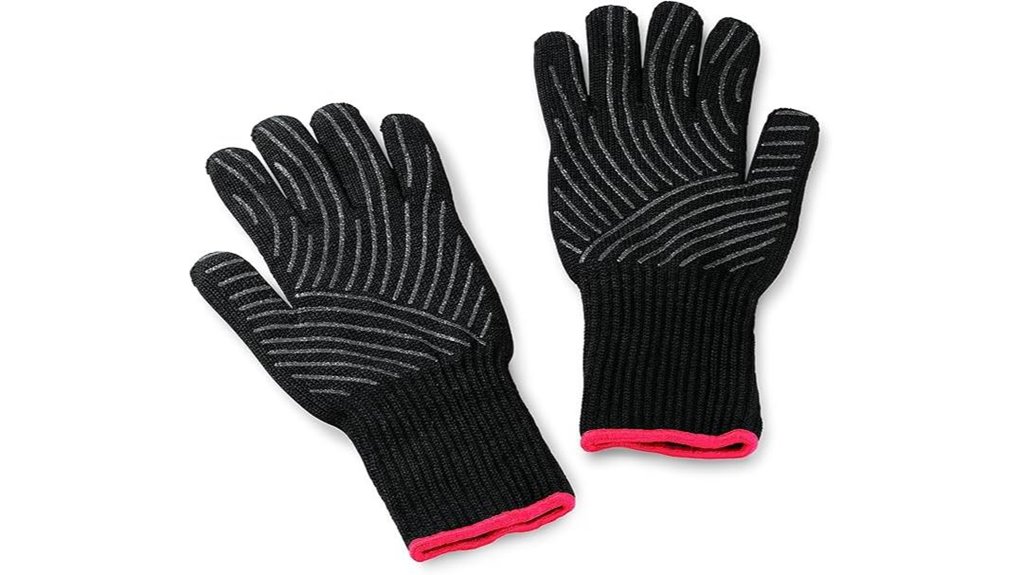 heat resistant silicone grill gloves