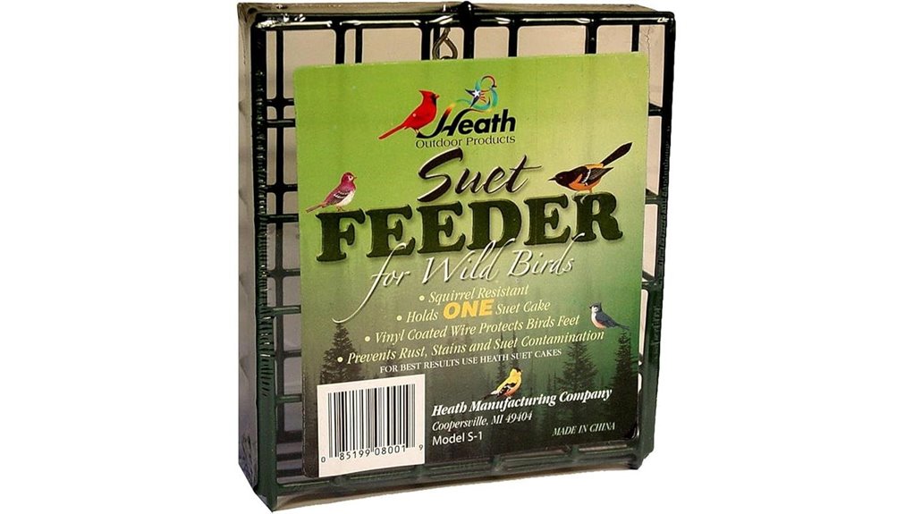 heath green suet feeder