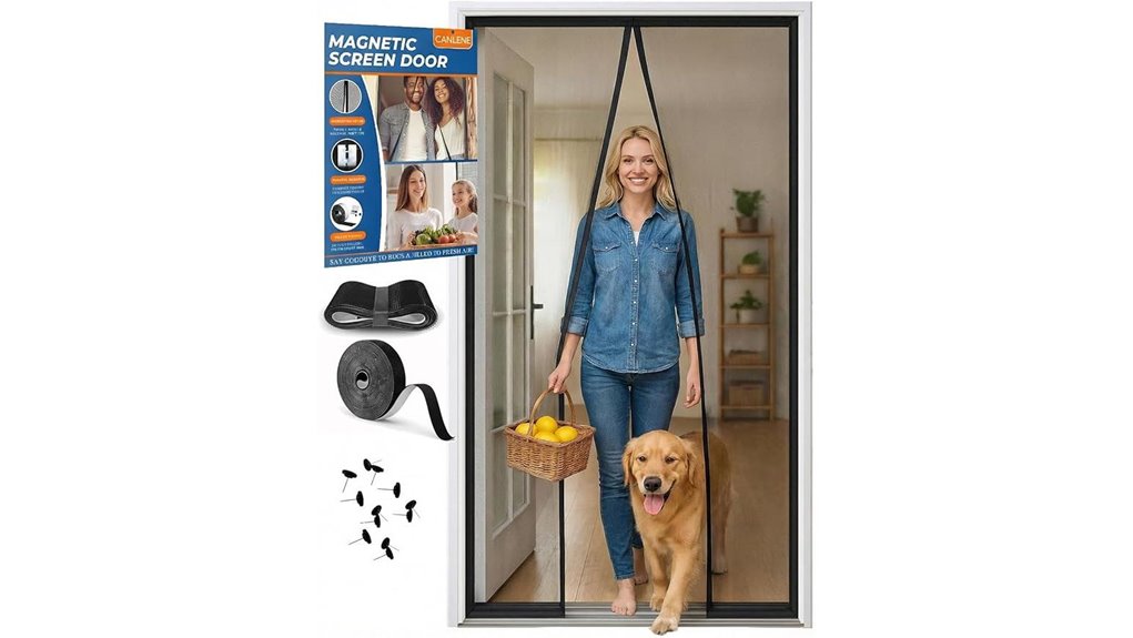 heavy duty magnetic screen door