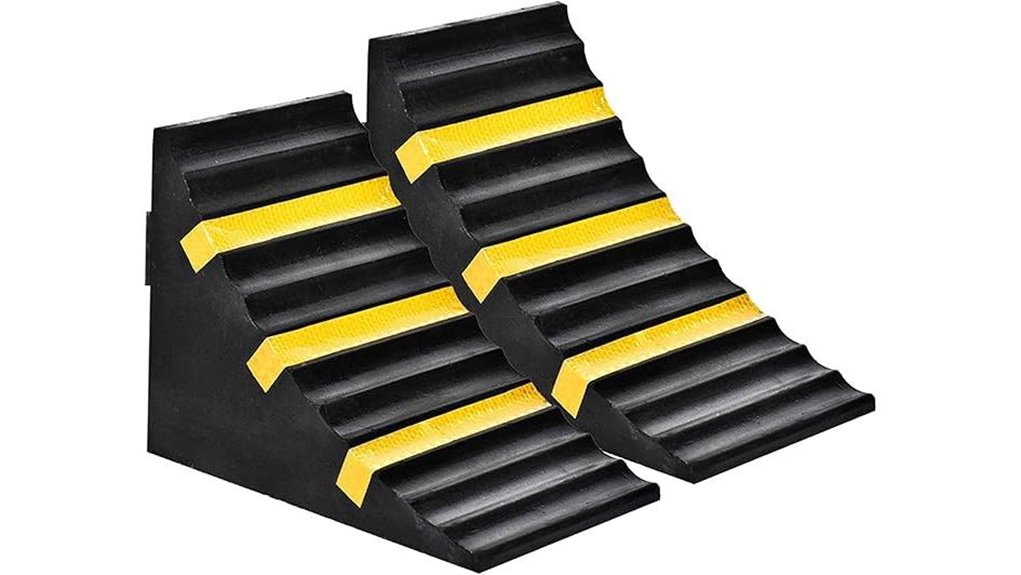 heavy duty rubber wheel chocks