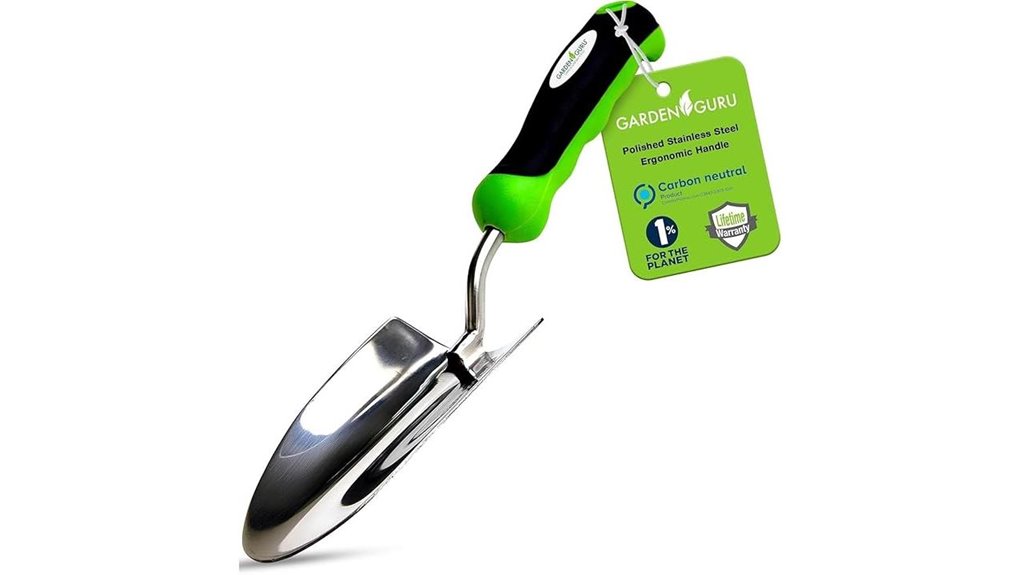 heavy duty stainless garden shovel