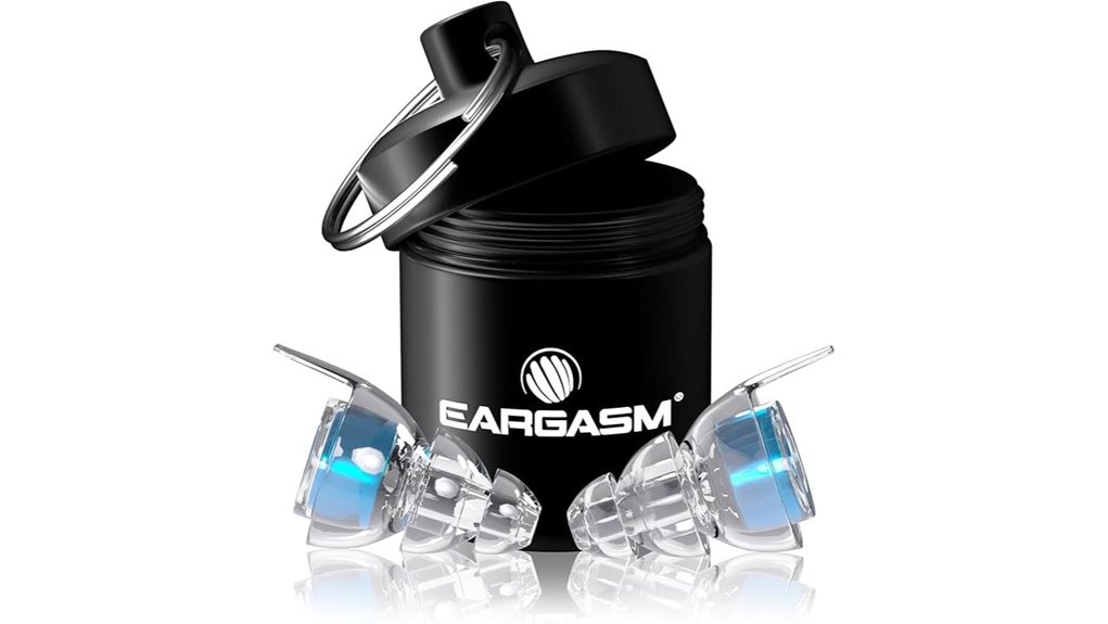 high fidelity blue earplugs 21db