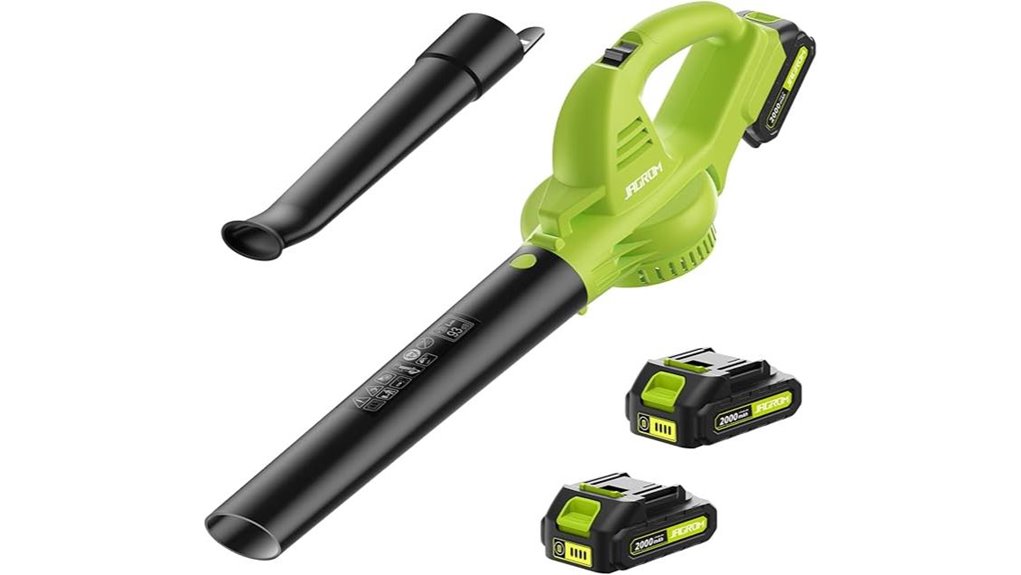 high speed cordless leaf blower