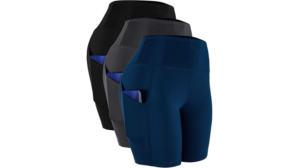 high waist spandex yoga shorts