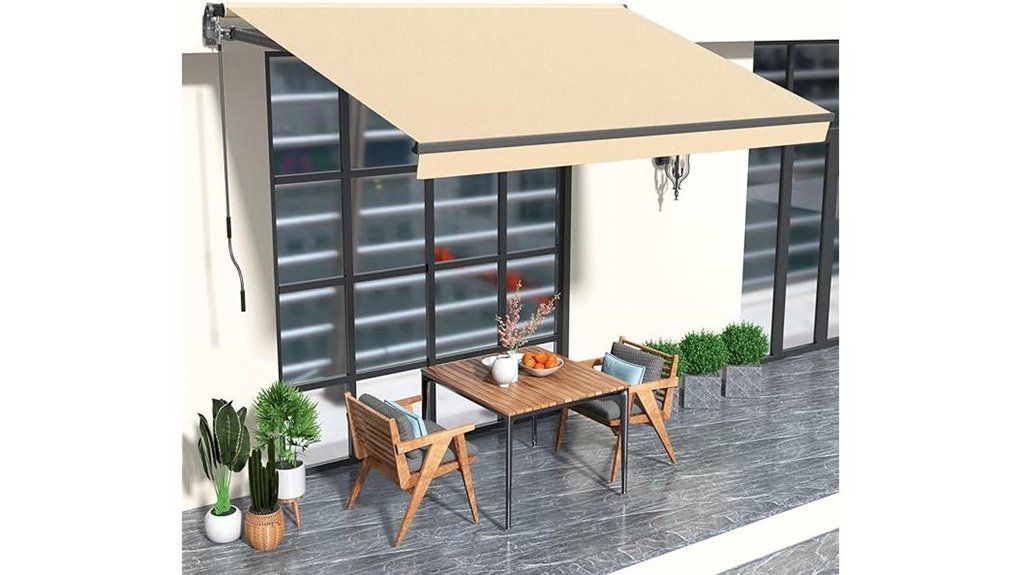 homedemo 10x8 beige awning