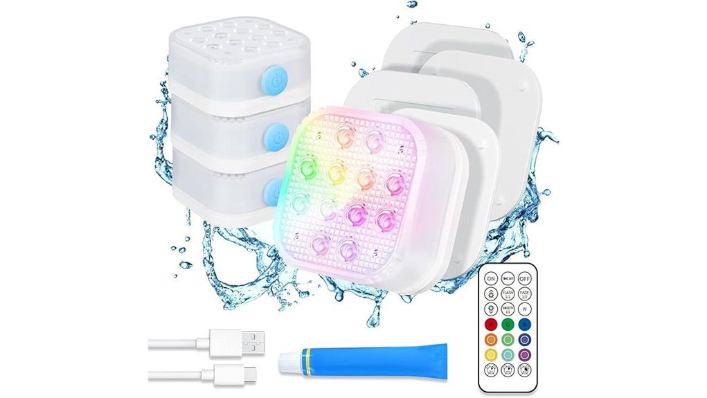 homly waterproof pool lights