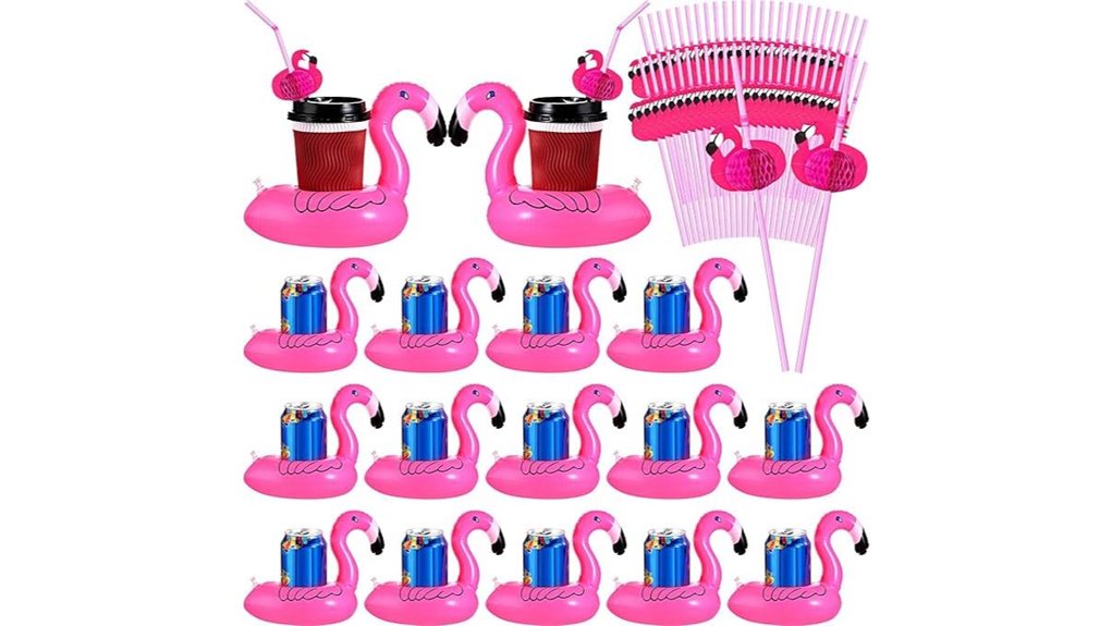 honeydak 100 piece flamingo holders