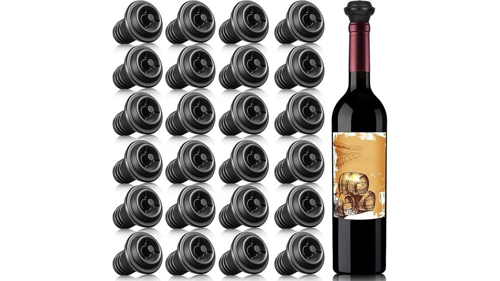 honoson 24 count black stoppers