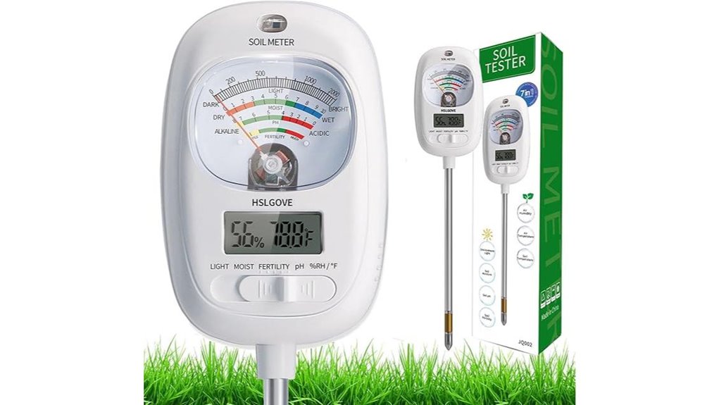 hslgove dual screen soil tester