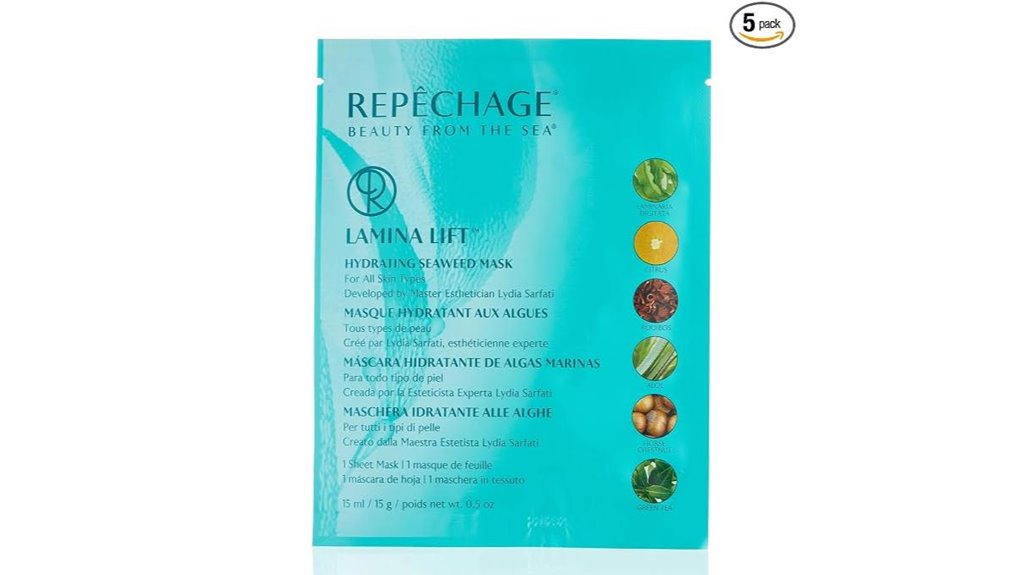 hydrating seaweed sheet masks