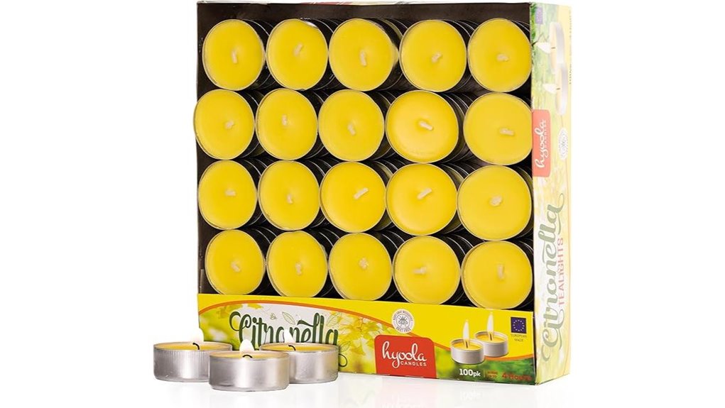 hyoola 100 candle citronella tealights