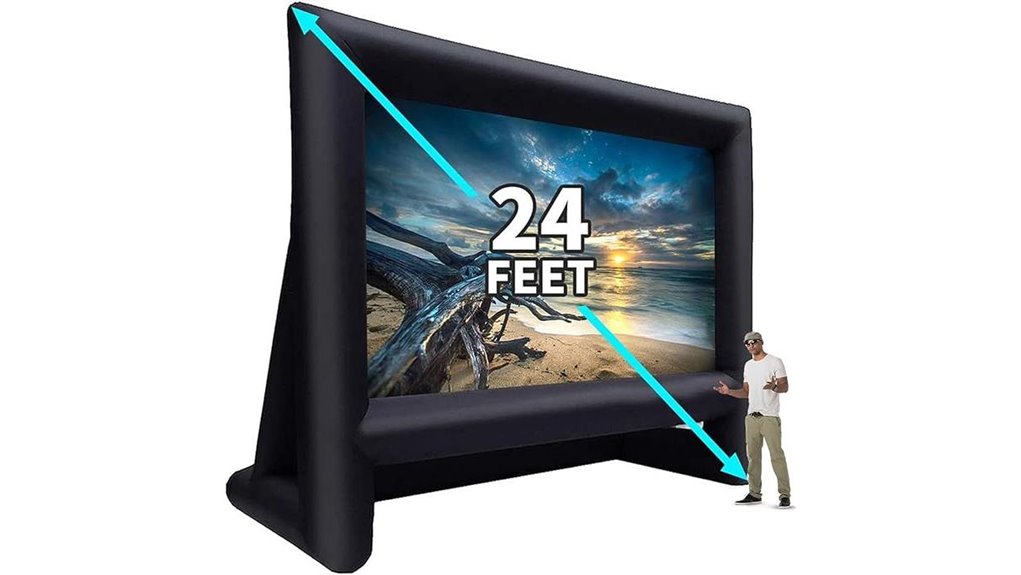 inflatable 24 foot movie screen