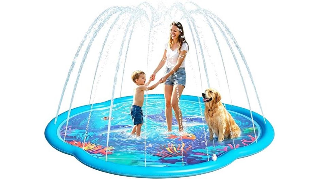 inflatable 75 inch splash pad