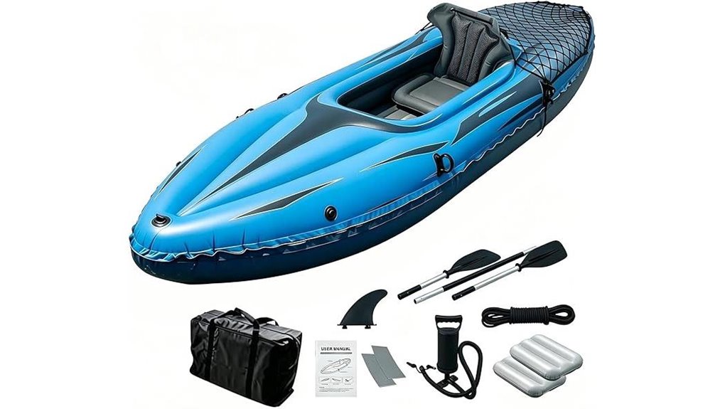 inflatable 9ft fishing kayak