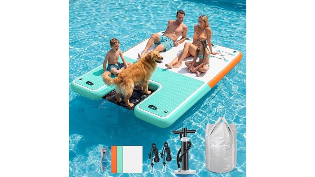 inflatable dock access ramp