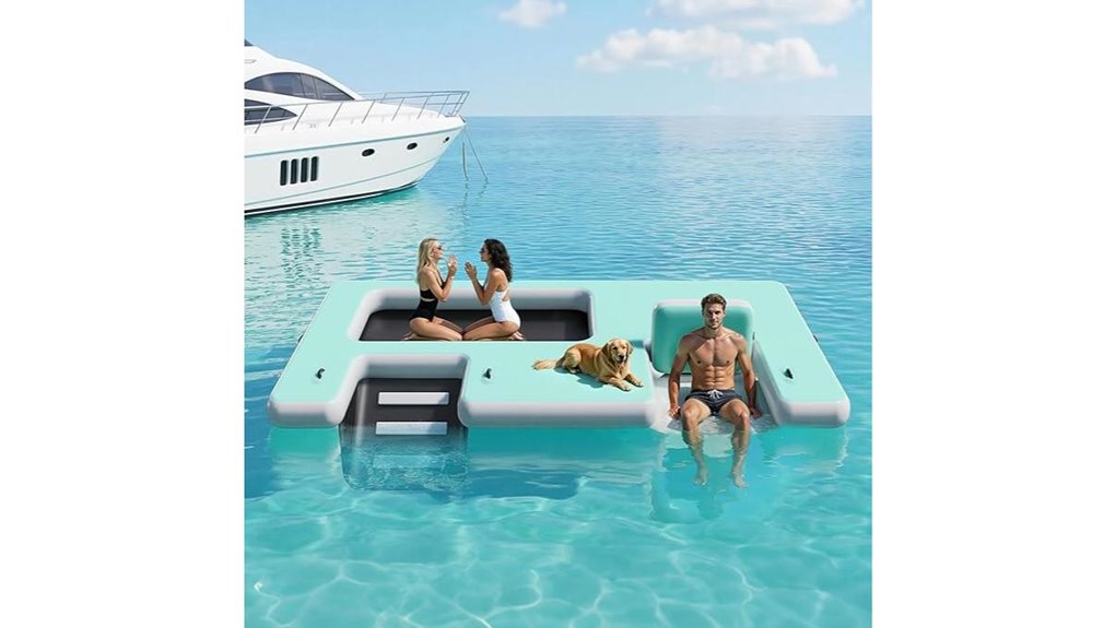 inflatable dock rope ladder