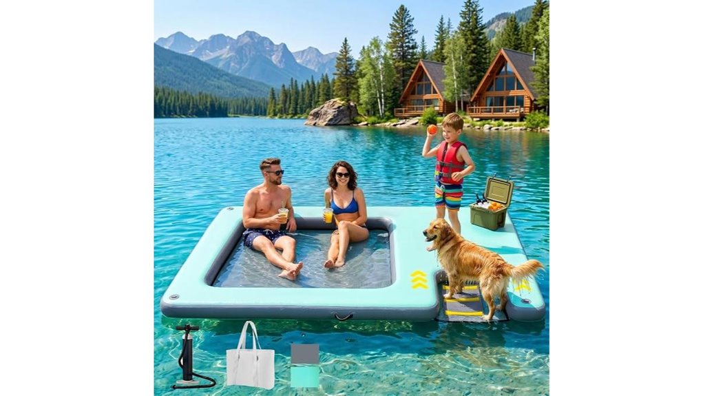 inflatable dog ramp dock