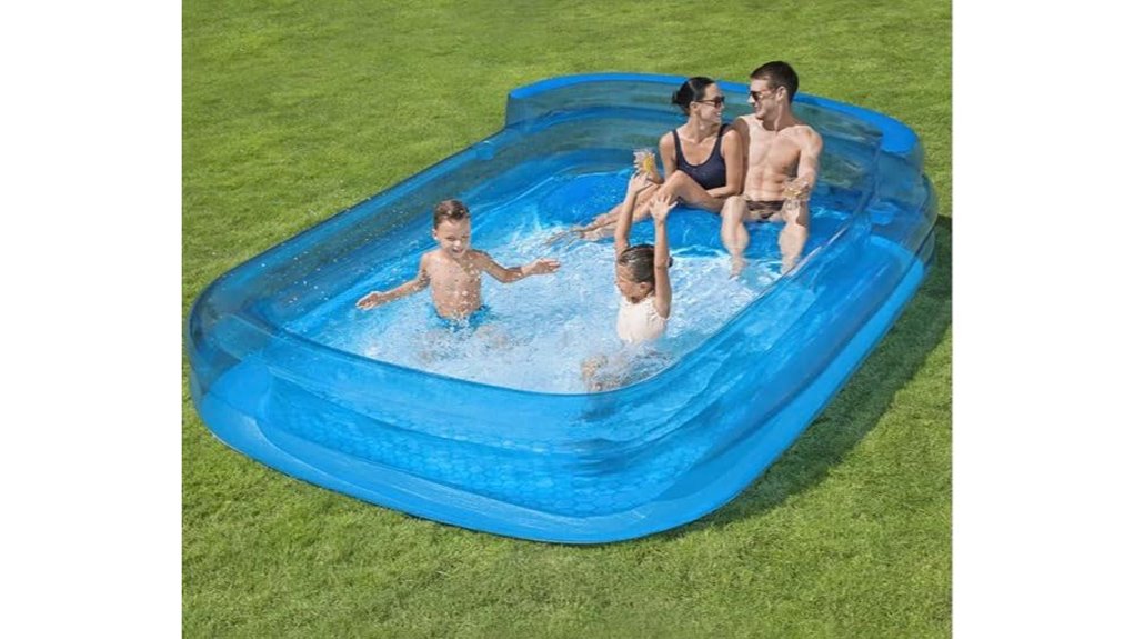 inflatable family lounge pool