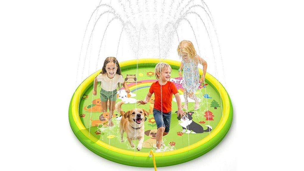 inflatable kiddie sprinkler pad