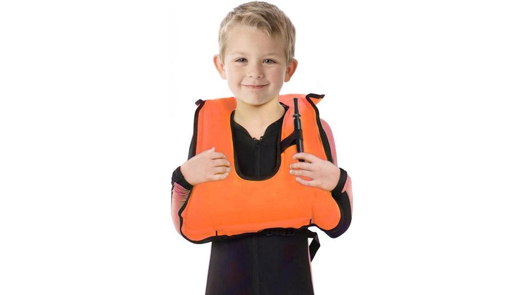 inflatable kids snorkel vest
