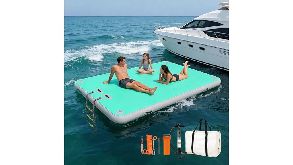 inflatable non slip multi size dock