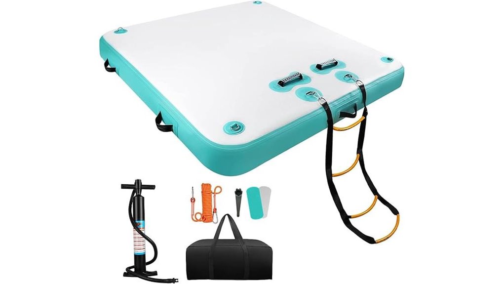 inflatable water dock platform