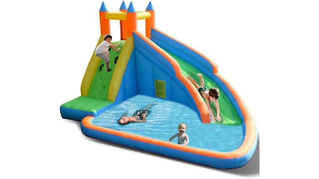 inflatable water slide castle
