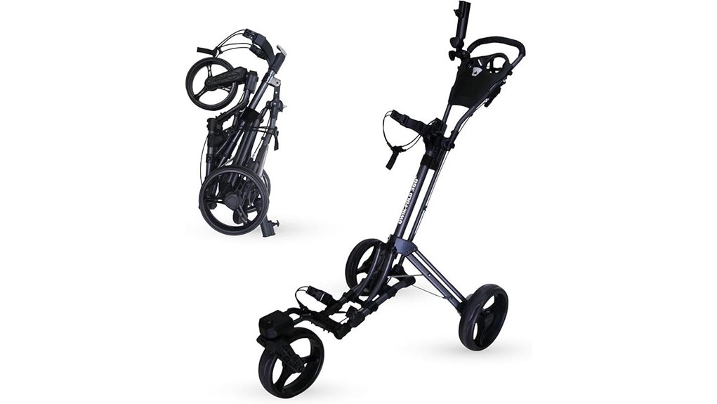 instant 3 wheel swivel cart