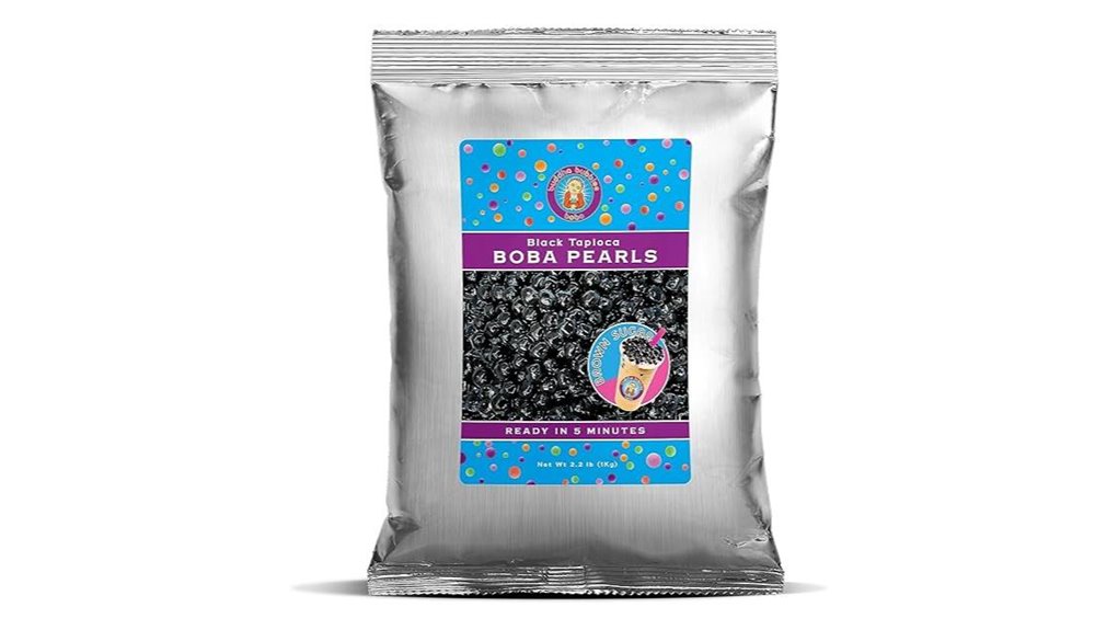 instant black boba pearls