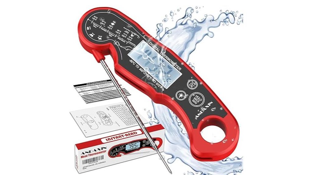 instant read waterproof thermometer