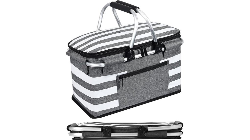 insulated 26l collapsible cooler