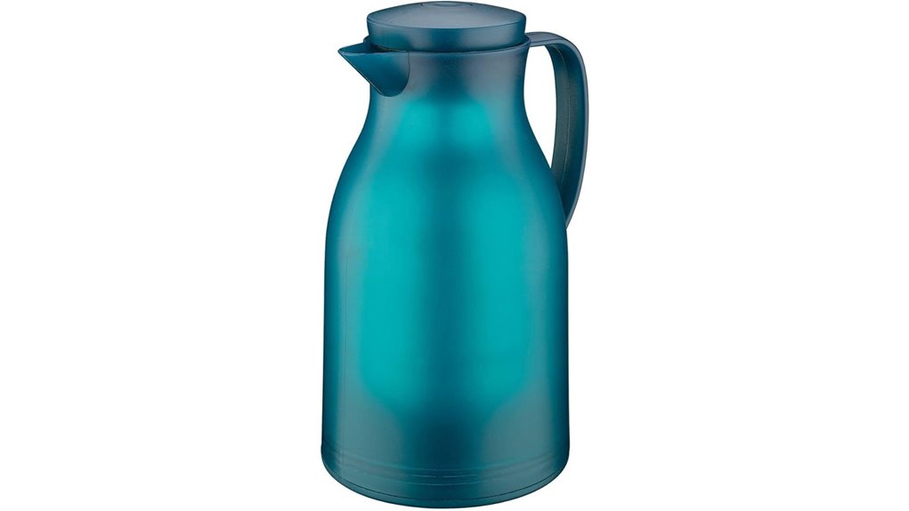 insulated 34oz turquoise pitcher