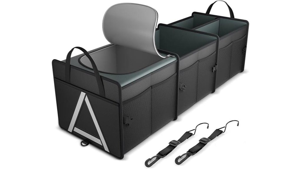 insulated 3 compartment trunk cooler