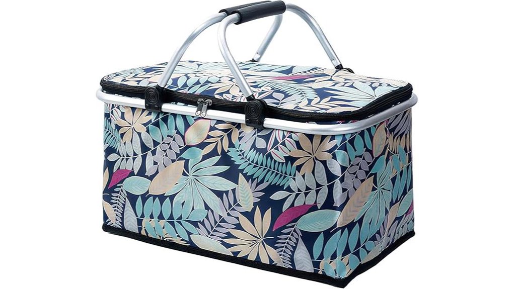 insulated blue 29l basket