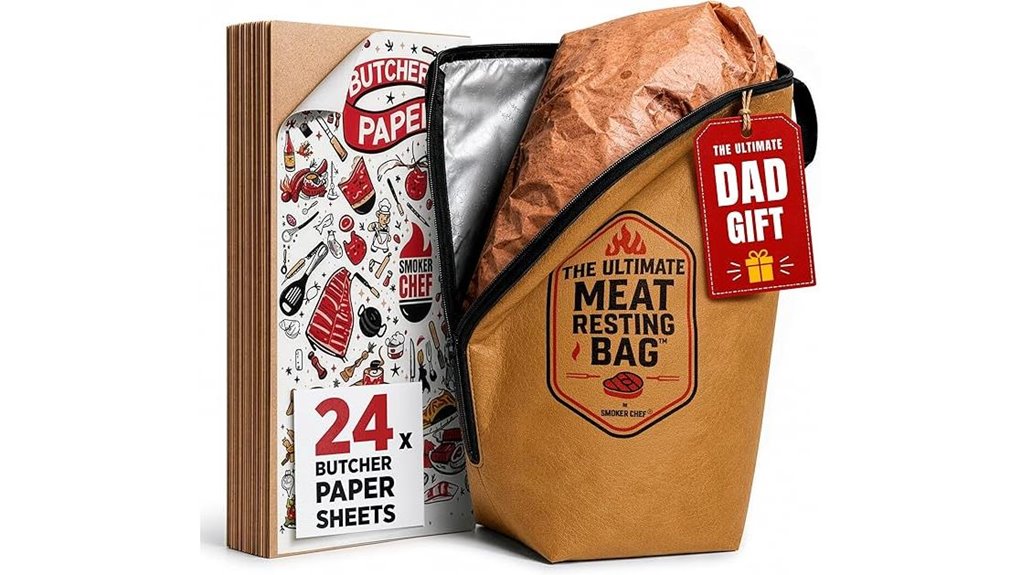 insulated brown meat resting