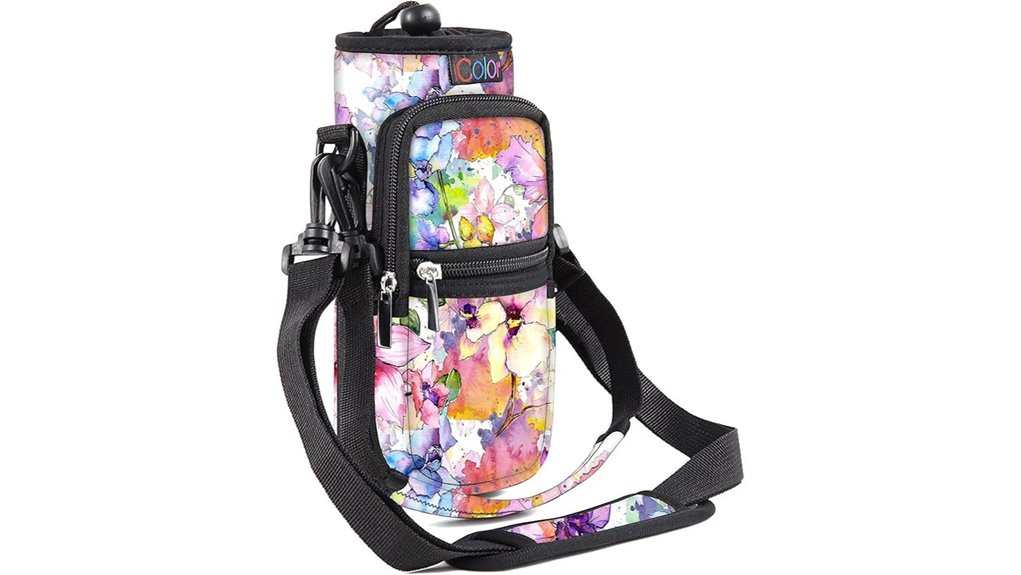 insulated crossbody bottle pocket