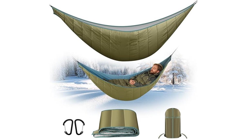 insulated hammock underquilt quilt