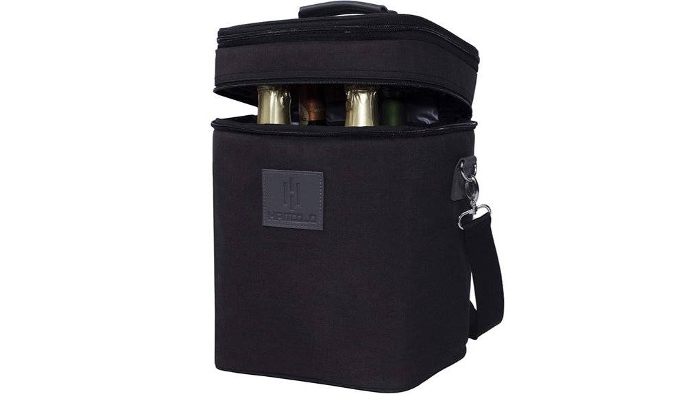 insulated waterproof 4 bottle carrier