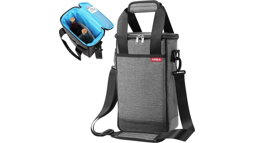 insulated wine cooler shoulder