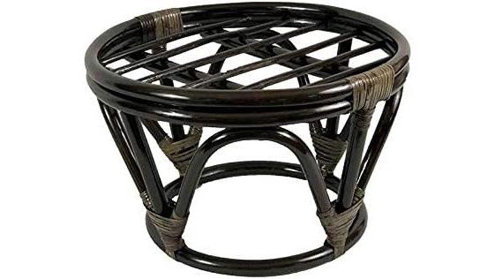 international caravan rattan ottoman