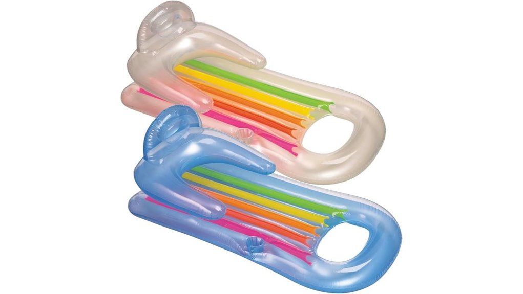 intex 2 pack inflatable lounge