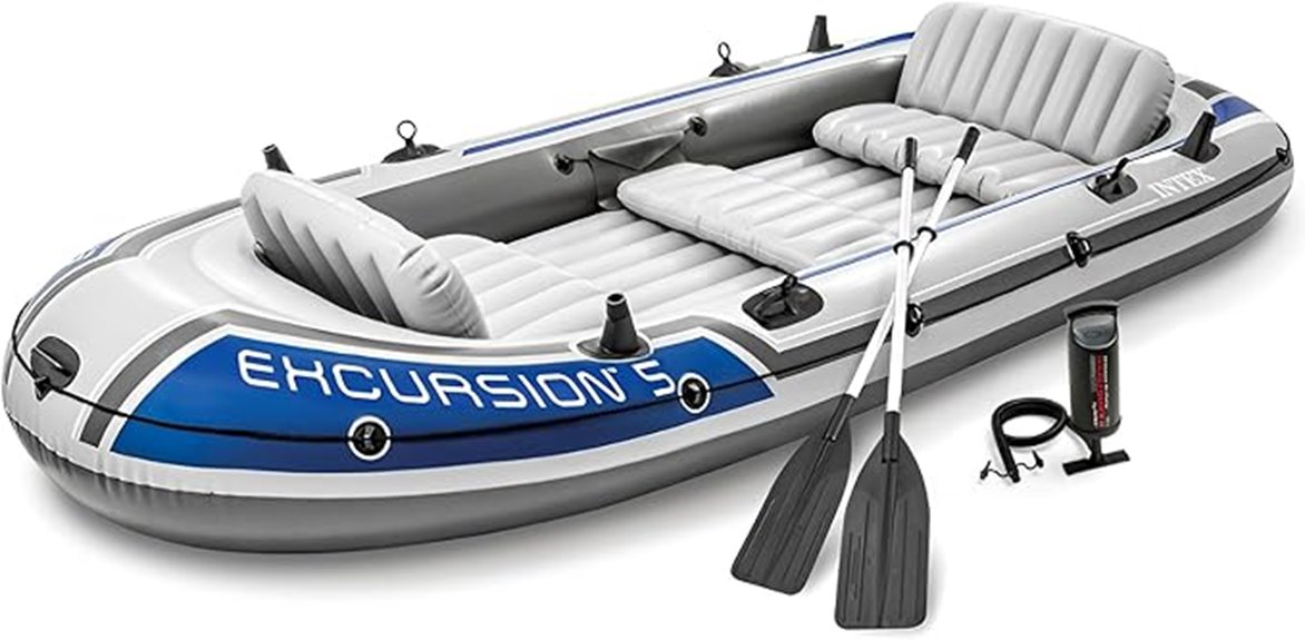 intex 5 seat fishing raft