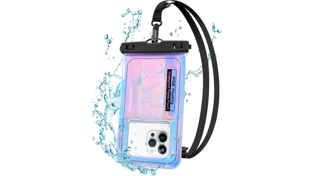 ipx68 floating purple pouch