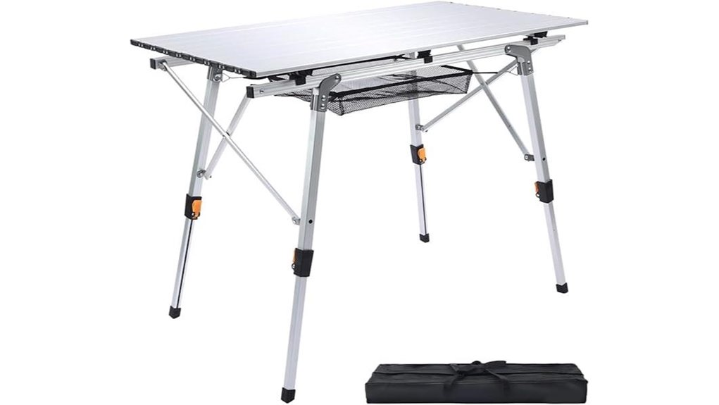 jouyek portable aluminum table