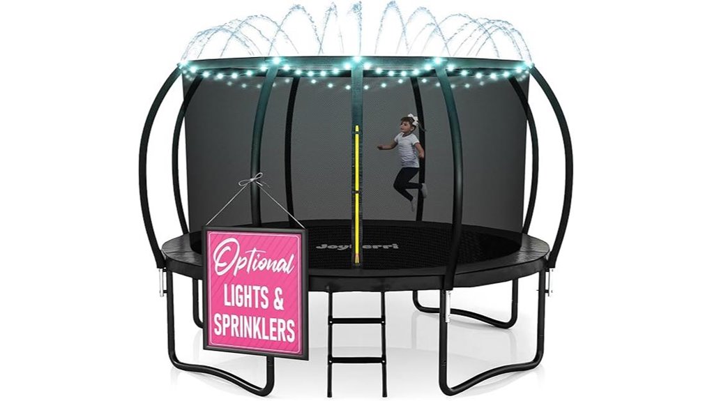 joyberri 8 16ft led trampoline