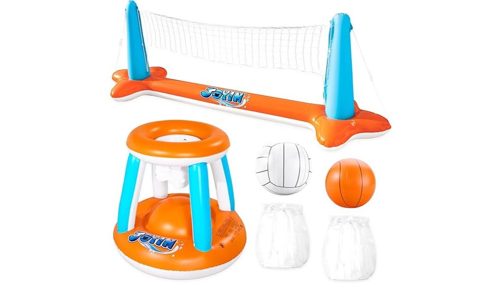joyin inflatable pool volleyball