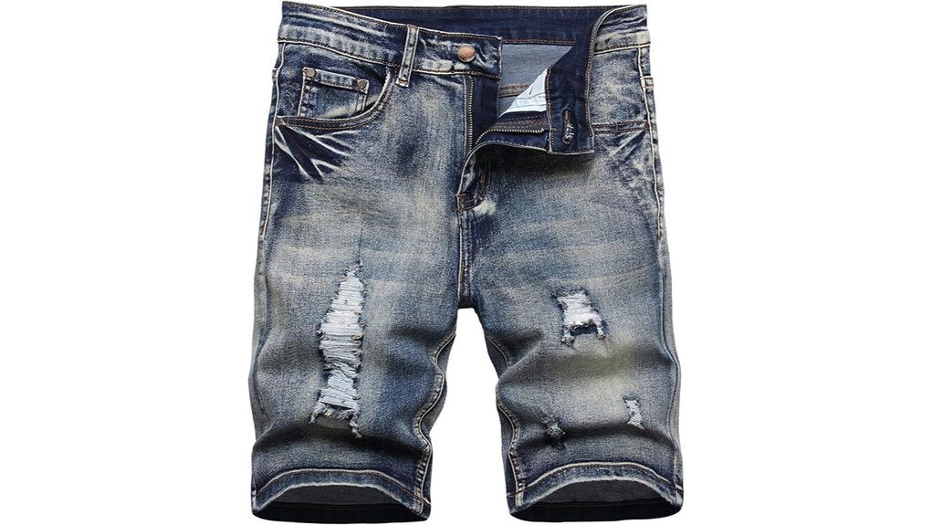 junbaoss slim denim shorts