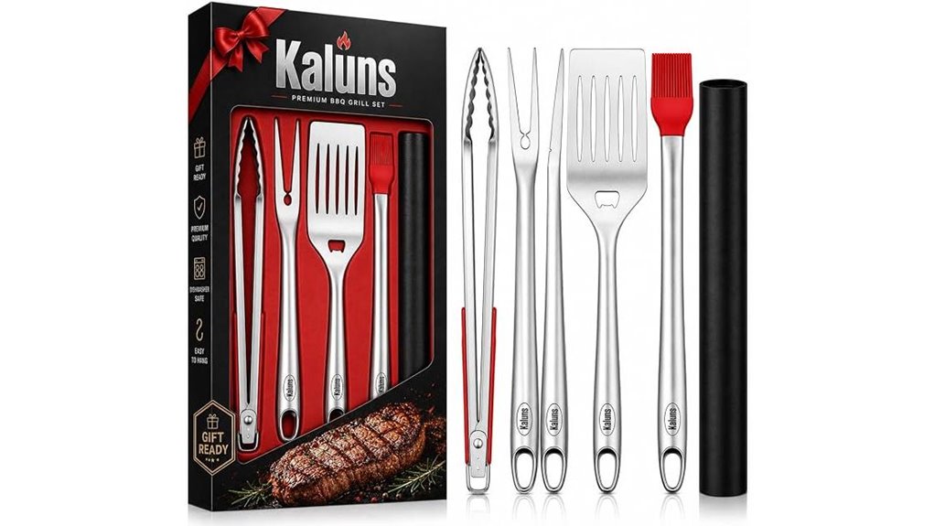 kaluns stainless grill set